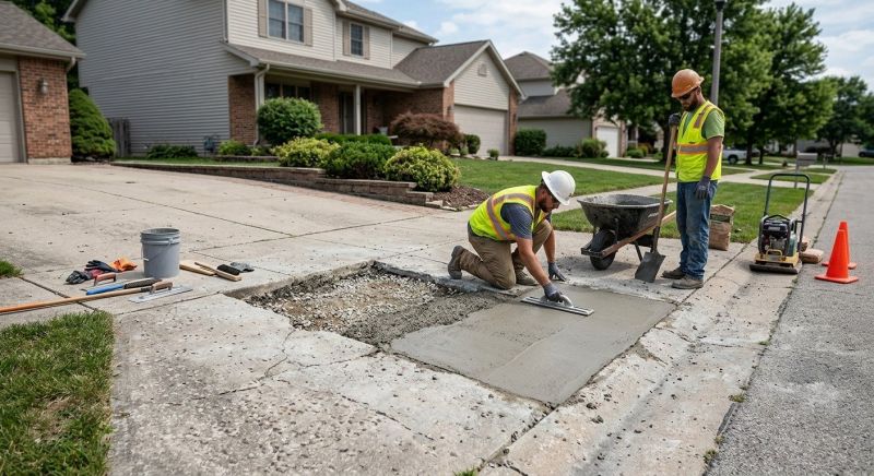Concrete Driveway Patching in Corpus Christi, TX